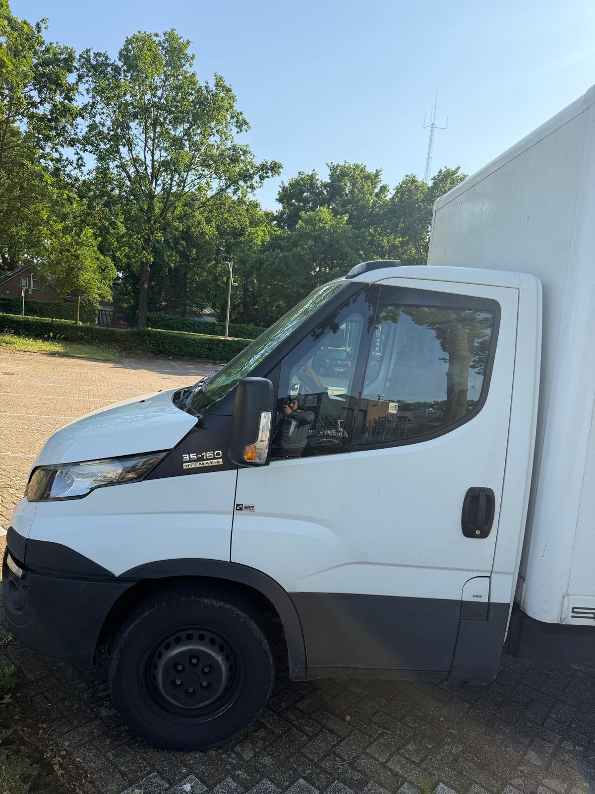 Bakwagen AUTOMAAT Iveco Daily 2018, Auto's, Automaat, Achterwielaandrijving, Iveco, Wit