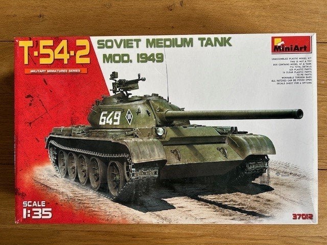 1:35 1/35 MiniArt T-54-2 Soviet Medium Tank Mod. 1949, Overige merken, Tank, 1:32 tot 1:50, Ophalen of Verzenden