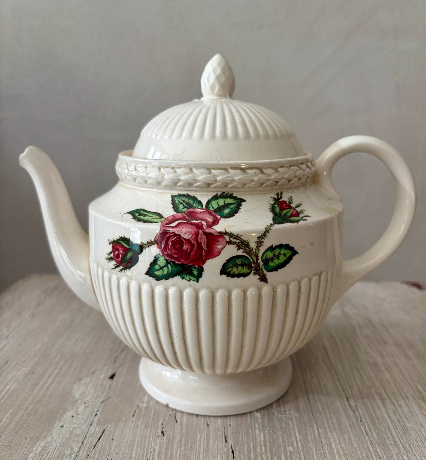 Vintage theepot wedgwood Moss Rose, Ophalen
