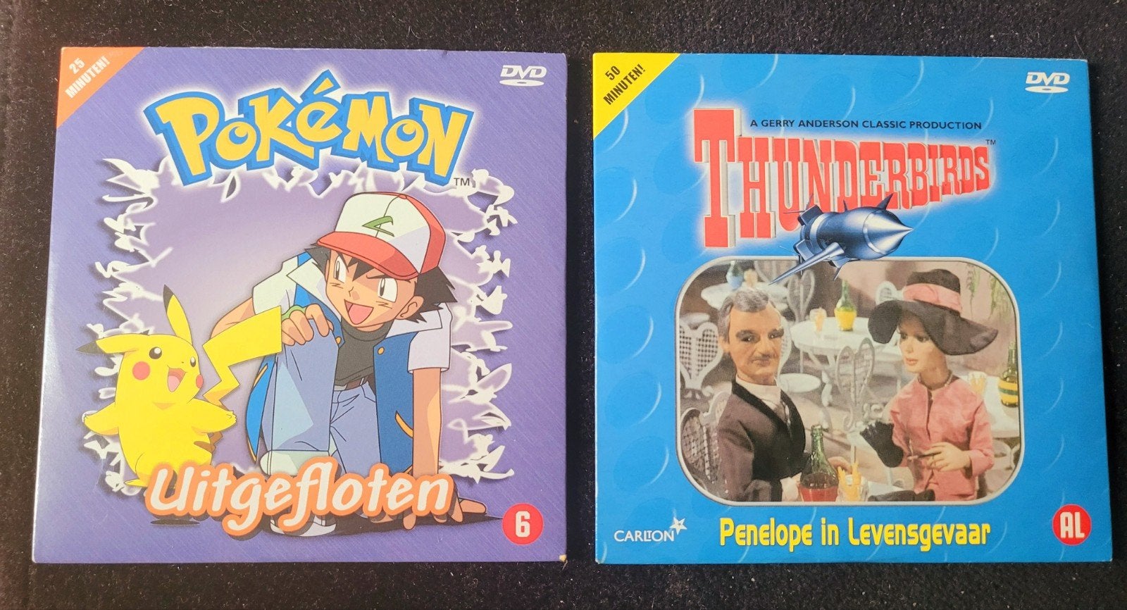 DVD's Pokémon Uitgefloten+Thunderbirds Penelope levensgevaar, Ophalen, Animatie, Overige typen, Nederlands