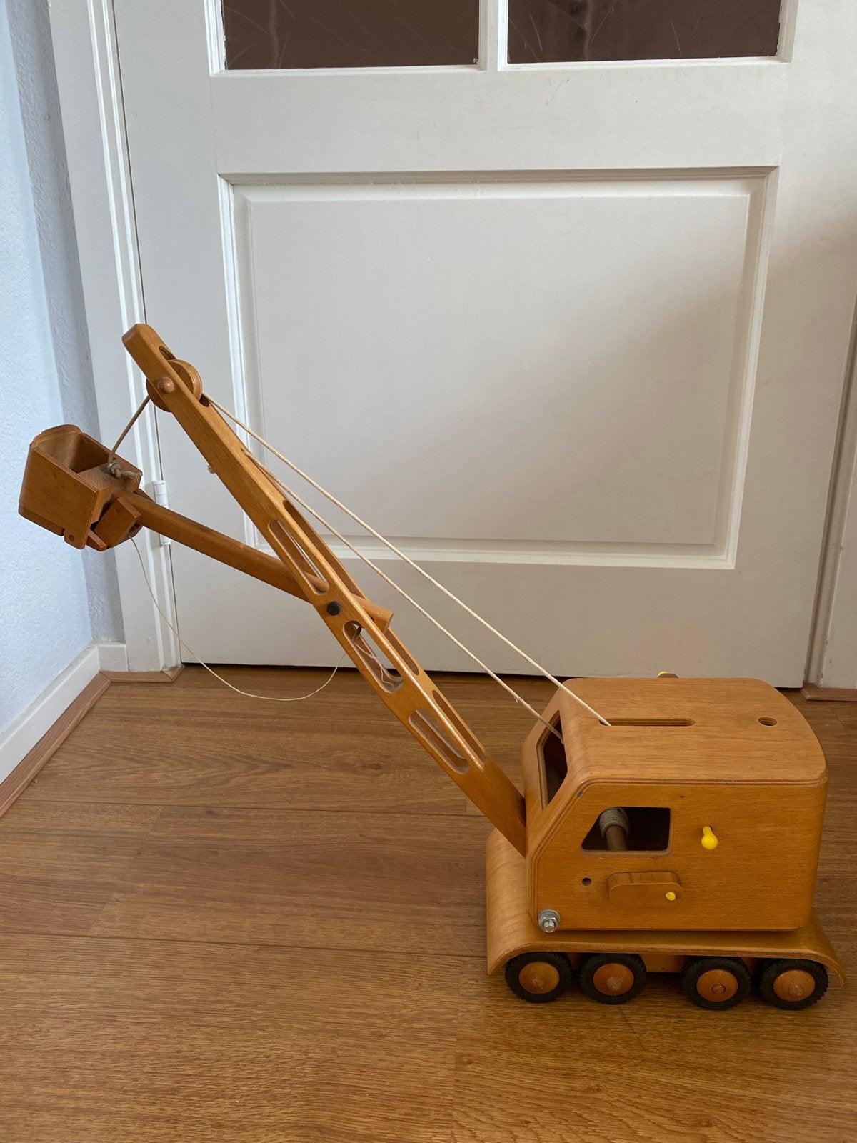 Houten Graafmachine Speelgoed - Vintage Stijl, Ophalen, Gebruikt, Jongen of Meisje