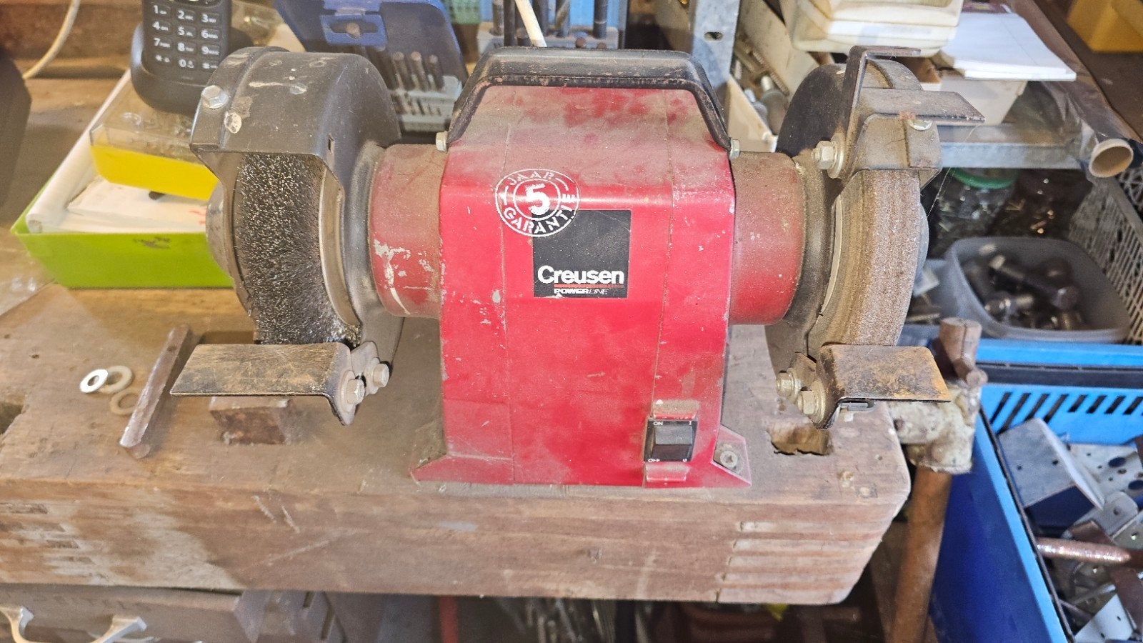 Creusen werkbankslijpmachine, Ophalen, Gebruikt, Minder dan 700 watt, Werkbankslijpmachine