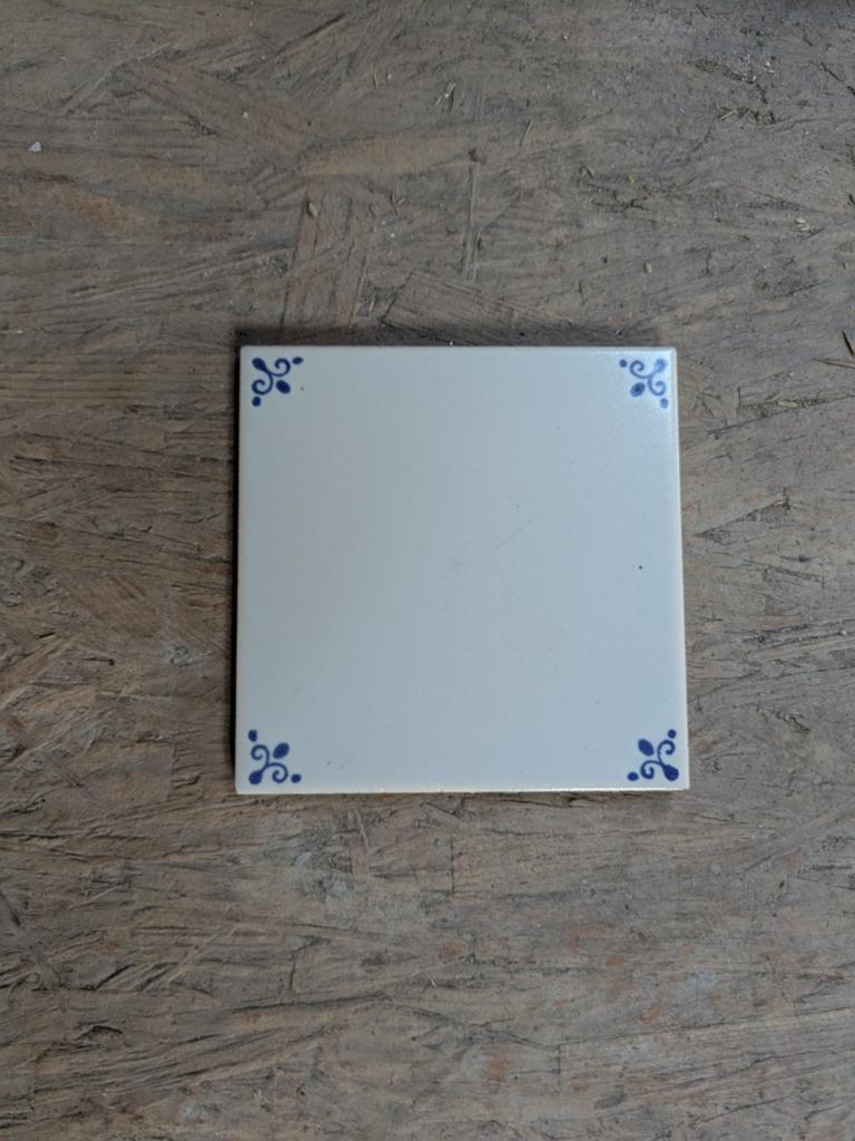Mosa Delfts blauw tegel - 10x10 cm, Antiek en Kunst, Ophalen of Verzenden