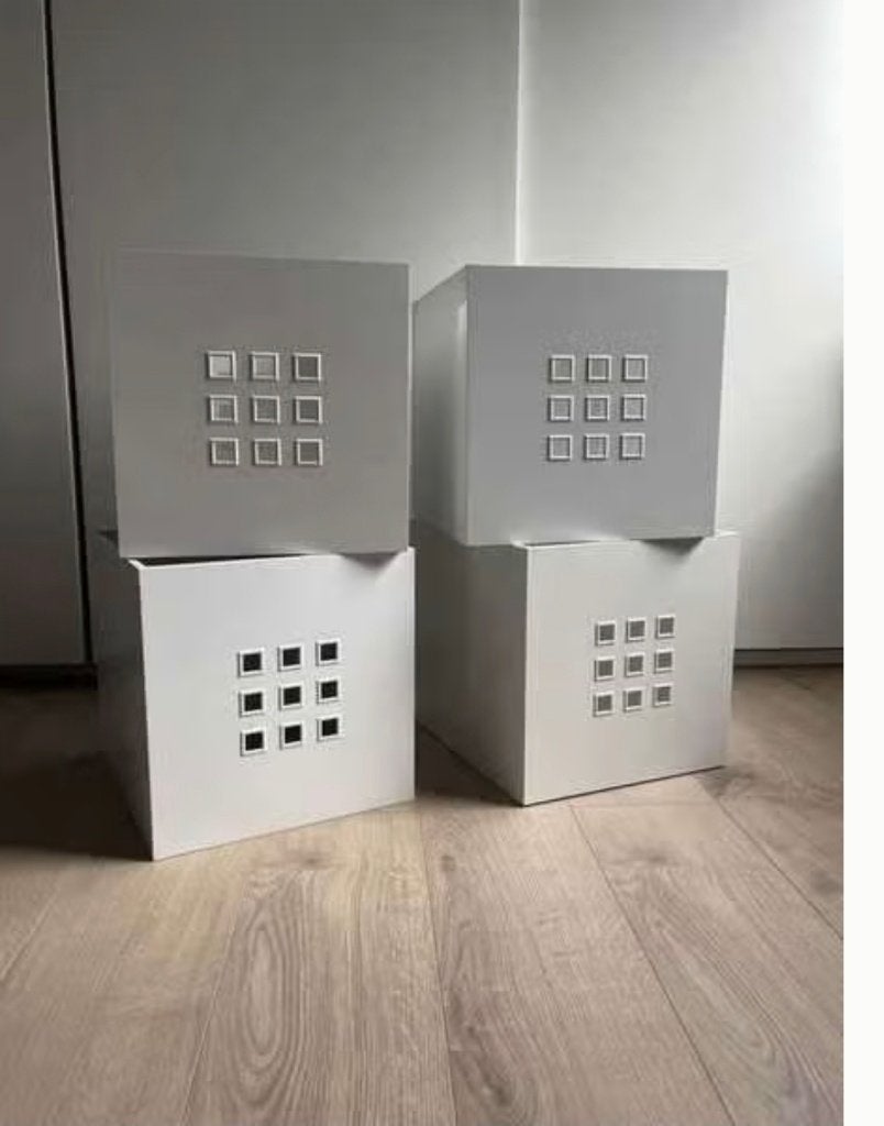 10x diverse kleuren Lekman bakken manden kallax Ikea ZGAN, Huis en Inrichting, Ophalen, Kunststof, Mand, Vierkant