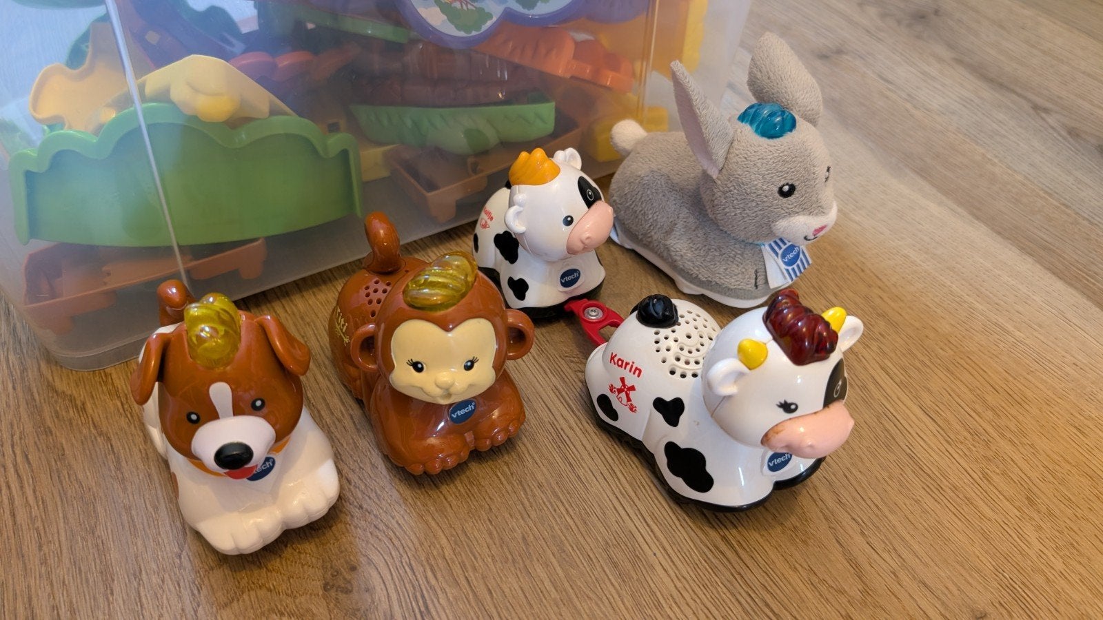 VTech Zoef Zoef Dieren met Baan - Grote Set, Ophalen of Verzenden, Gebruikt, Jongen of Meisje