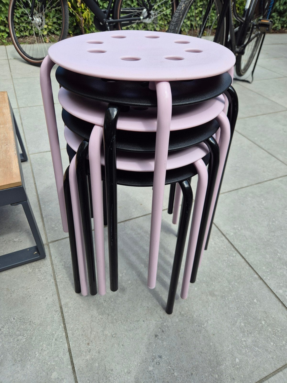 Ikea kruk 6 stuks, Ophalen, Gebruikt, Hout