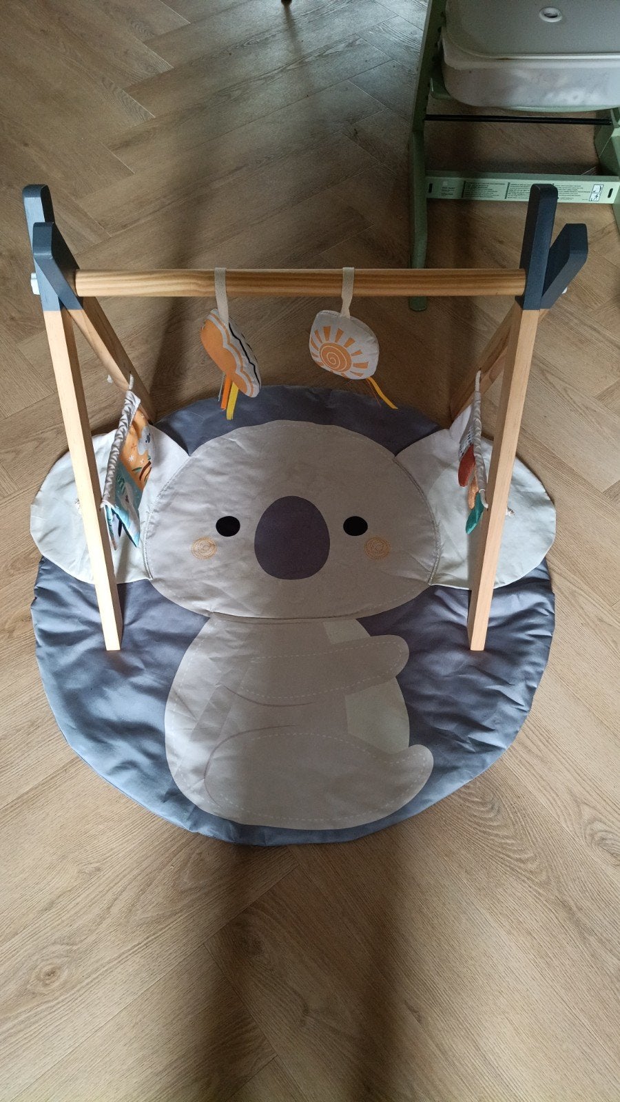 Houten babygym in leuk koala thema (met speelkleed), Ophalen of Verzenden, Gebruikt