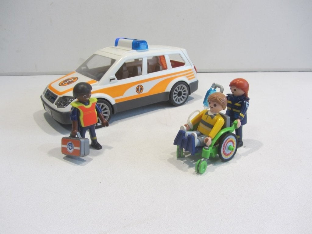 Playmobil Medische ambulance auto  71037 met licht en geluid, Ophalen, Gebruikt, Losse onderdelen