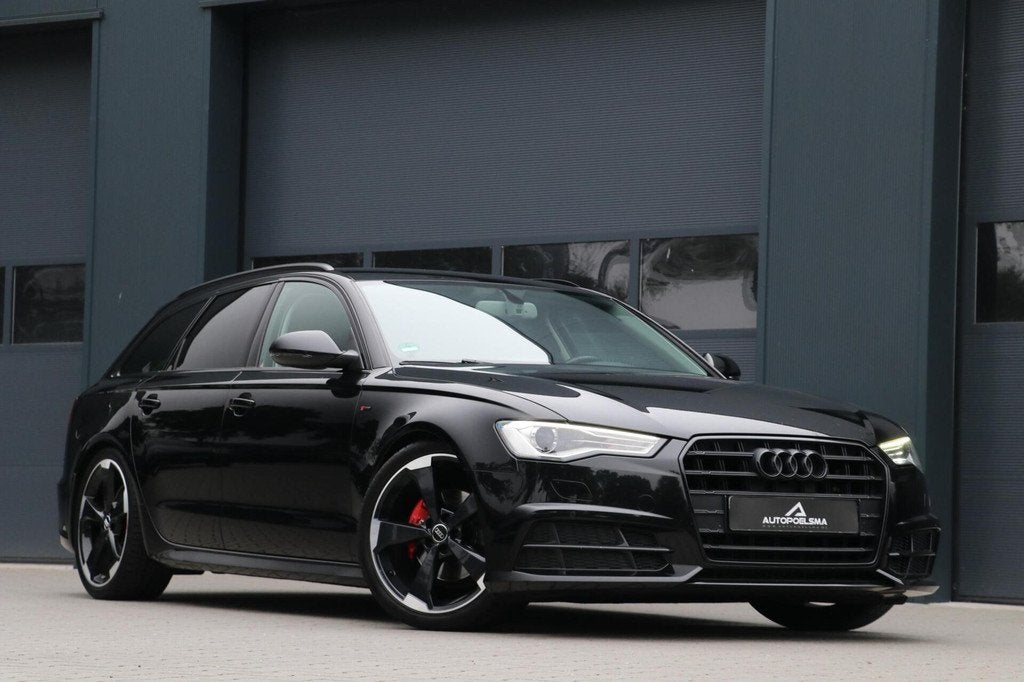 Audi A6 Avant 2.0 TDI 190PK |S-Line| BlackLine Navi Leder Sp, Auto's, Audi, Gebruikt, Leder, Diesel, Te koop