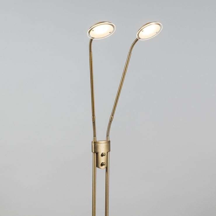 Duplo led Leeslamp Dubbele Vloerlamp Dimbare Duplo Leeslamp., Ophalen of Verzenden, Nieuw, Glas, 150 tot 200 cm