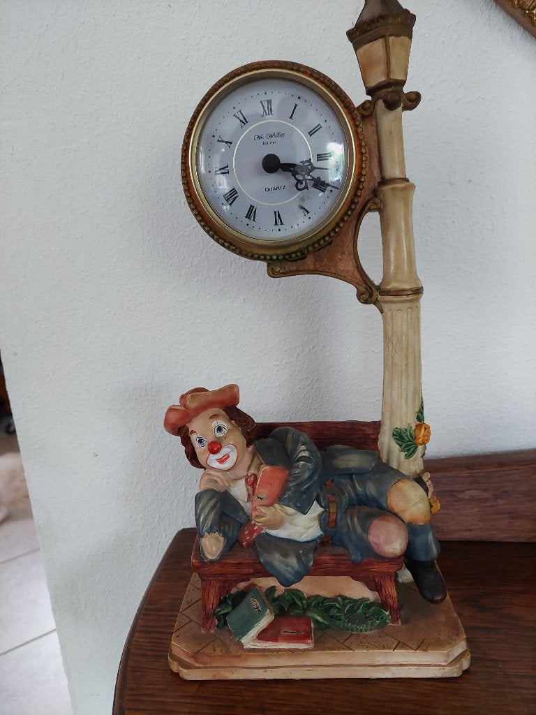 Keramische klok met clown, Ophalen