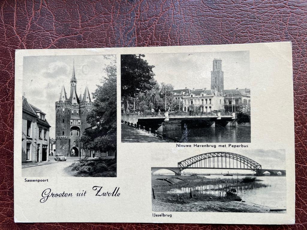 ansichtkaart / kaart van Zwolle, Groeten uit Zwolle., Verzenden, 1920 tot 1940, Overijssel