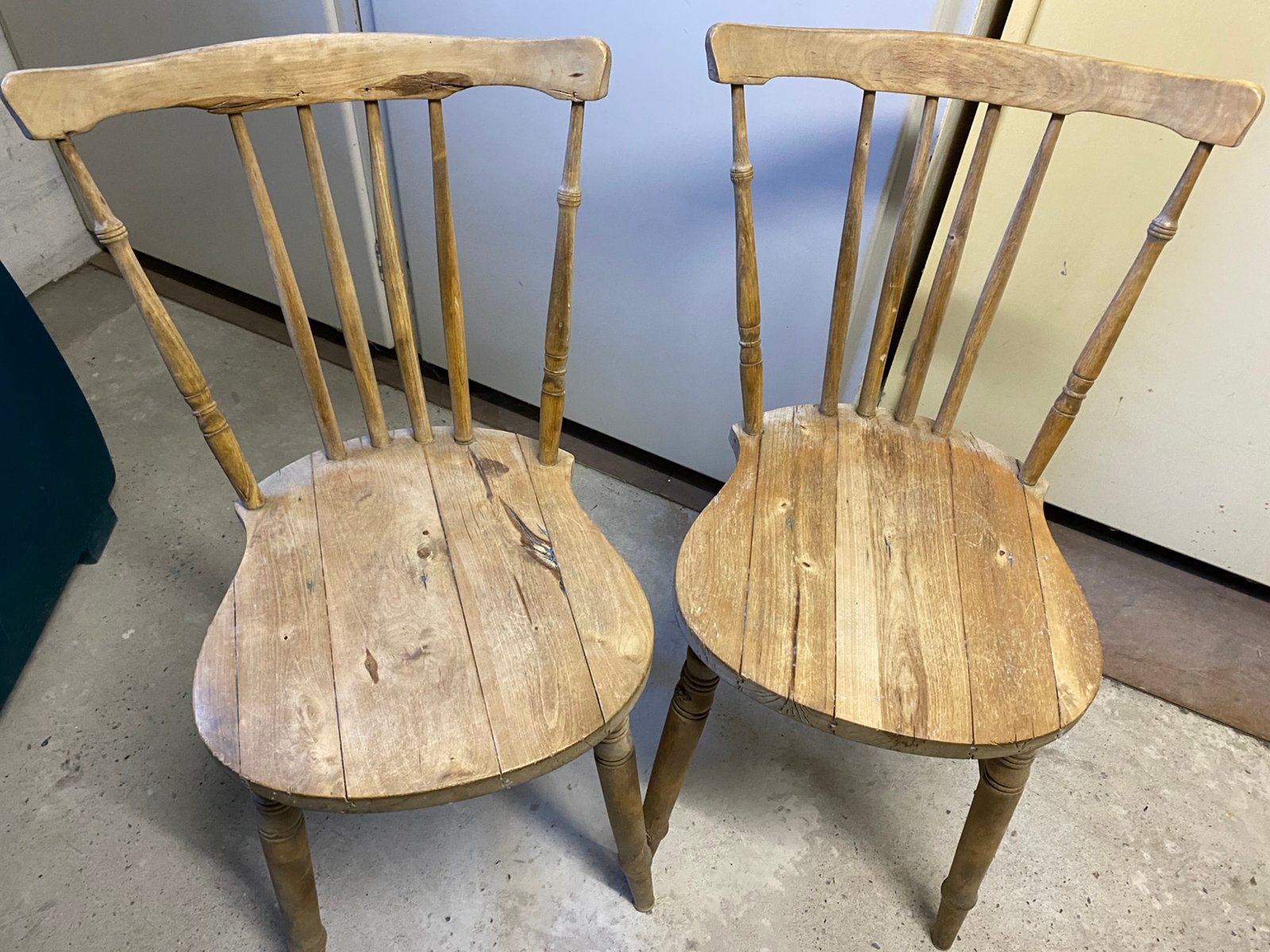 4 stoelen, Ophalen, Gebruikt, Bruin, Oud Hollandse keuken stoelen