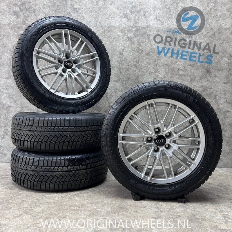 17 inch Alutec velgen + winterbanden Audi A4 A6 Q2 225 55 17, Auto-onderdelen, Gebruikt, -, -, Banden en Velgen