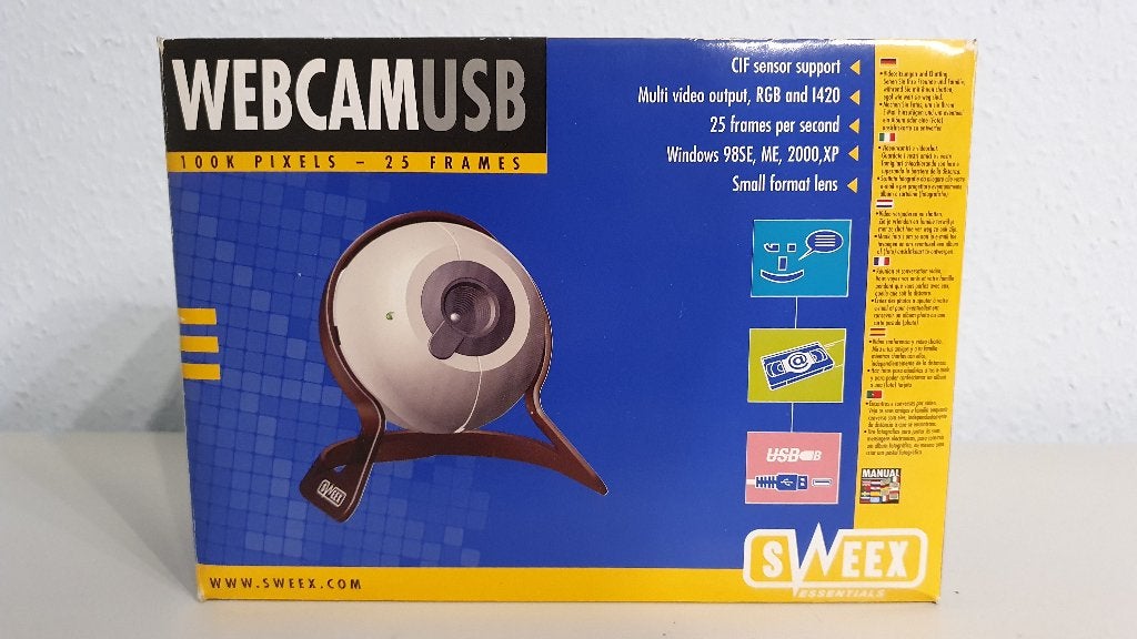 Sweex USB webcam voor Windows 98SE t/m 11 - nieuwstaat, Zo goed als nieuw, Windows, Bedraad, Sweex