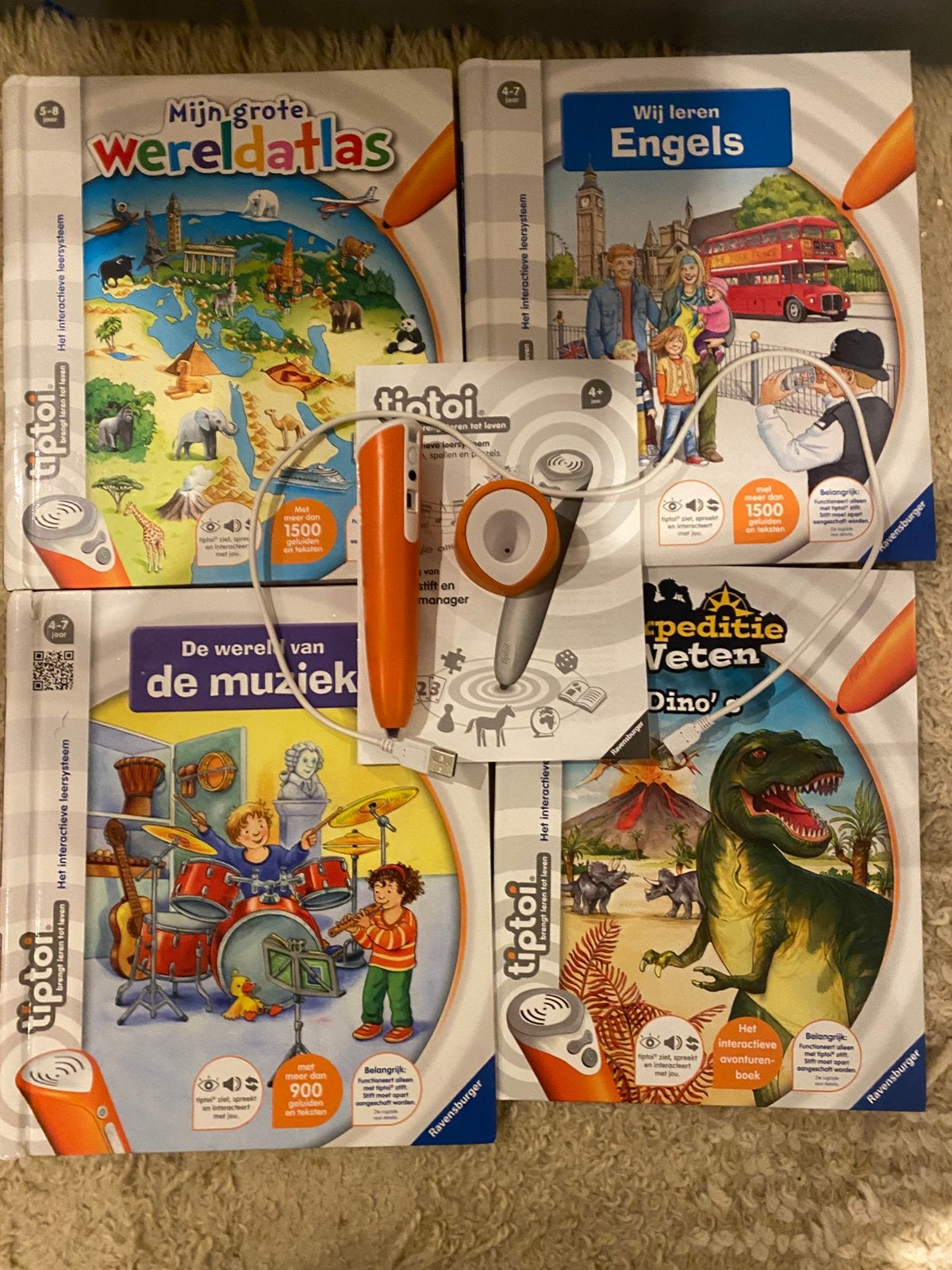 Tiptoi Starterset met 4 boeken en pen, Ophalen of Verzenden, Zo goed als nieuw, Non-fictie