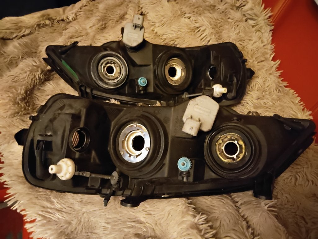 Foto 4 van koplamp Opel Astra G, links en rechts set.Prima staat
