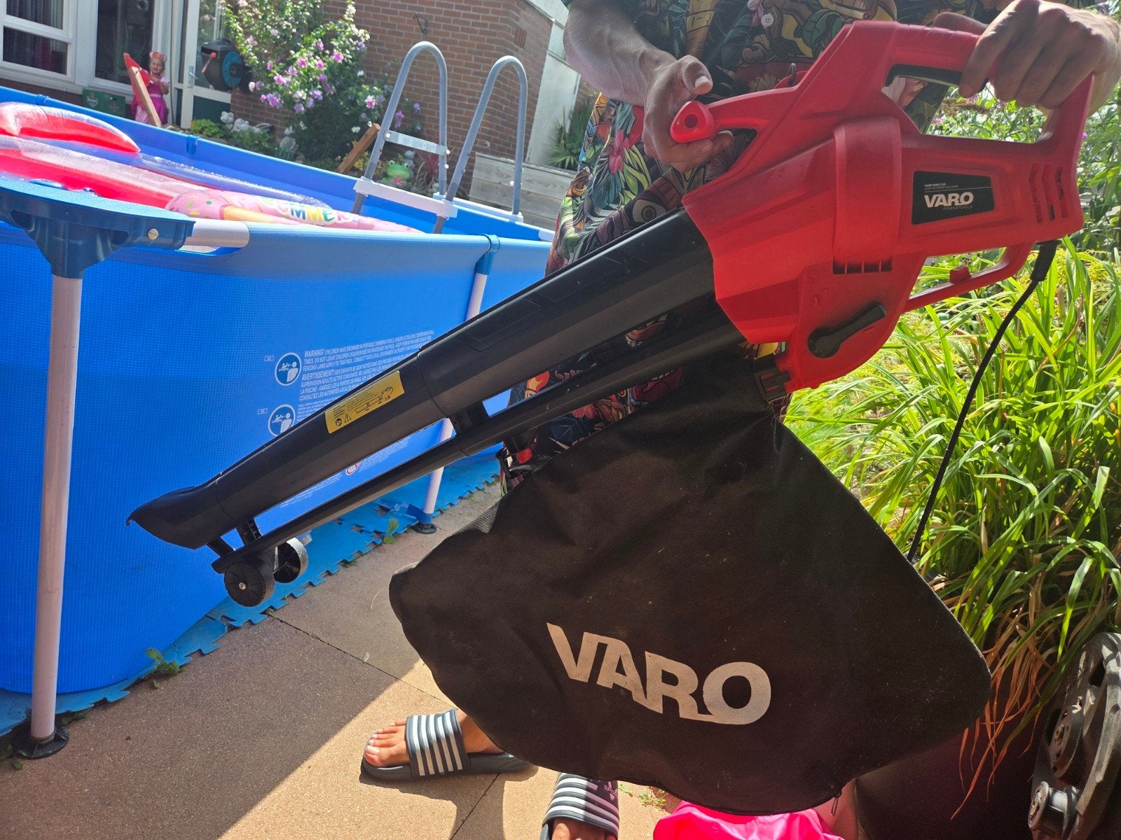 Varo VAR10067/20 Bladblazer/Bladzuiger 3300W, Ophalen, Gebruikt, Met opvangzak, Handgedragen