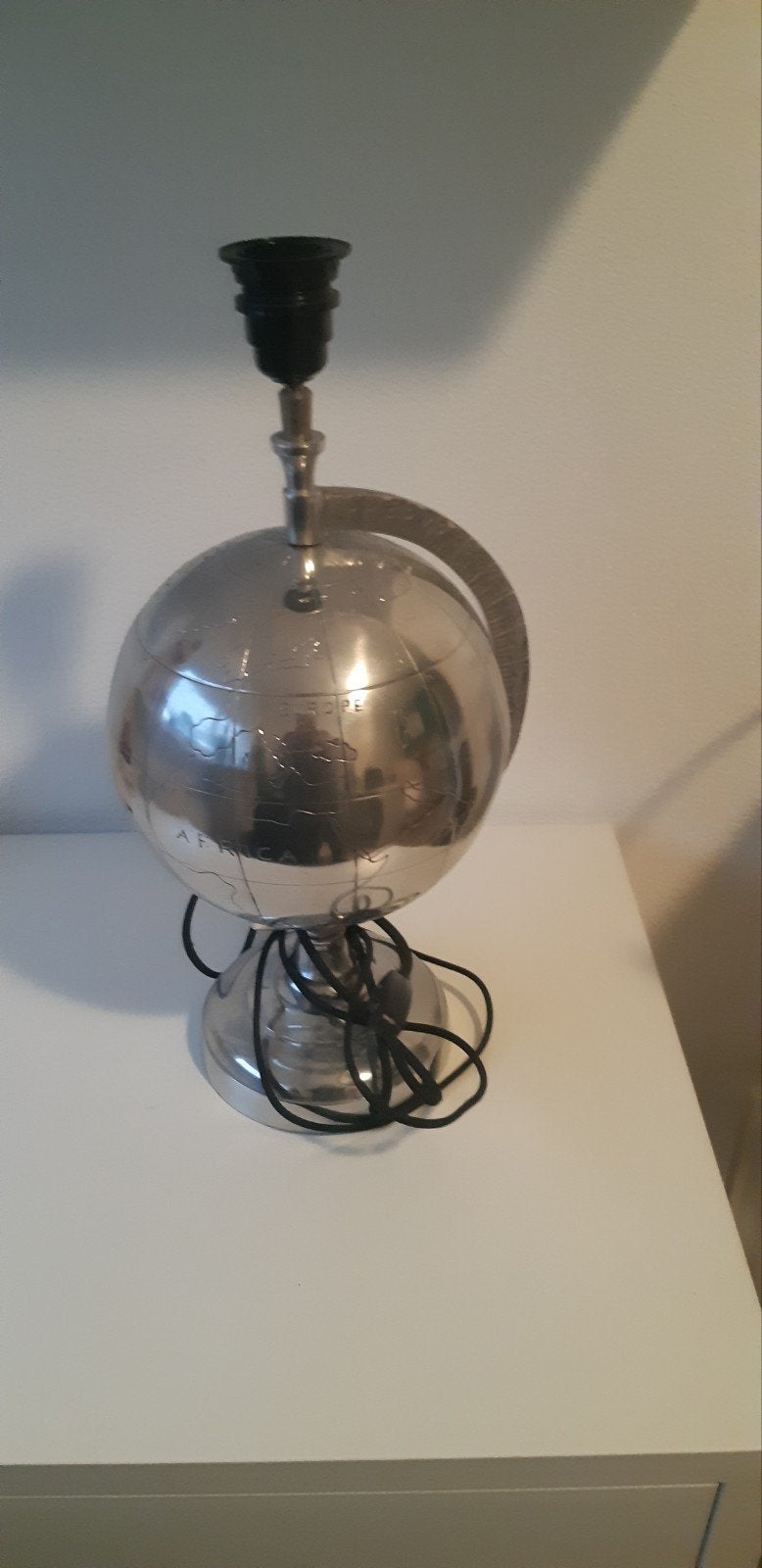 Riviera Maison tafellamp / globe  / wereldbol, Ophalen of Verzenden, Zo goed als nieuw, Minder dan 50 cm