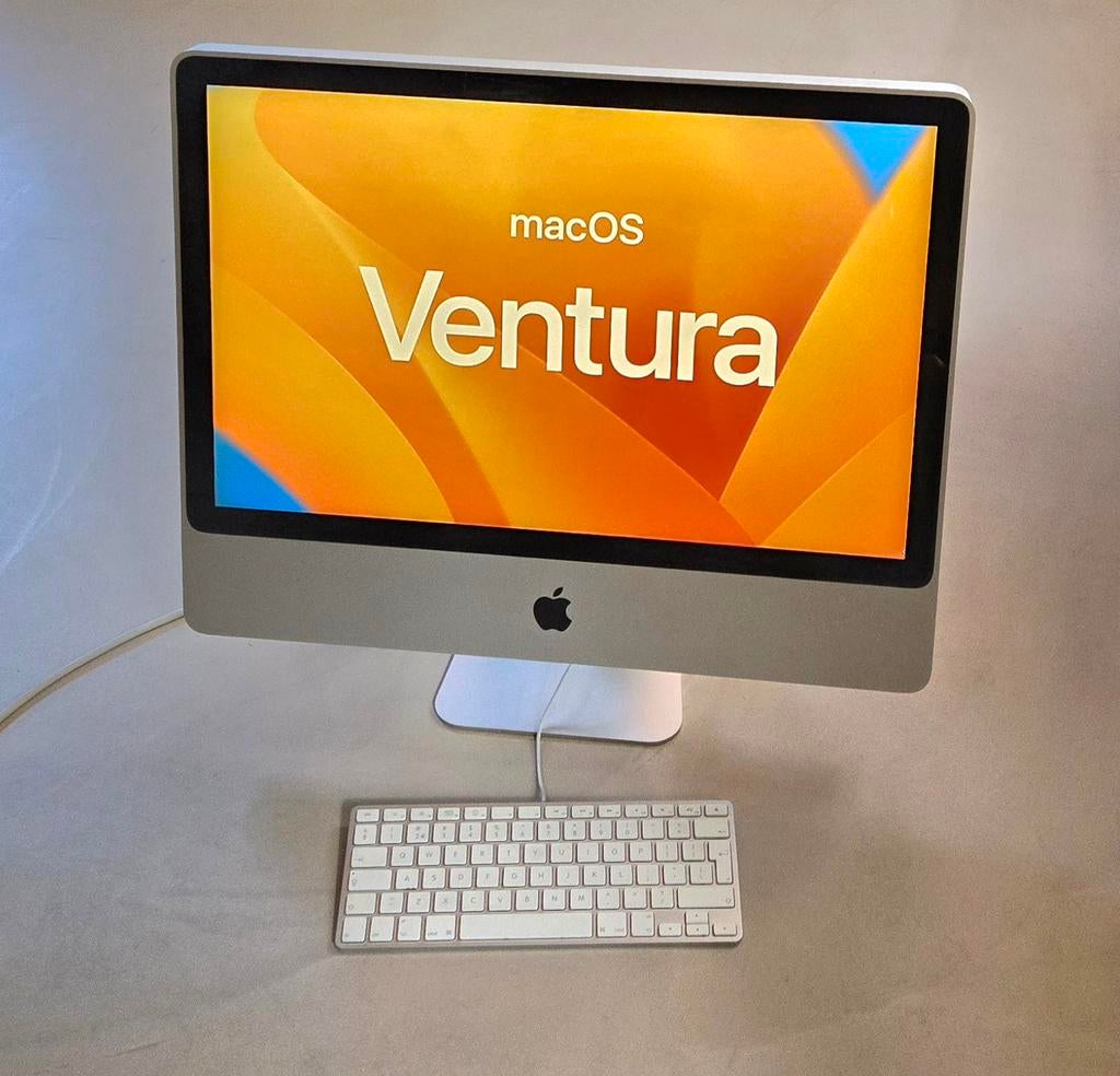iMac 2009 - 24 inch met Ventura en Apple toetsenbord +stroom, Computers en Software, Apple Desktops, Ophalen, 2 tot 3 Ghz, IMac