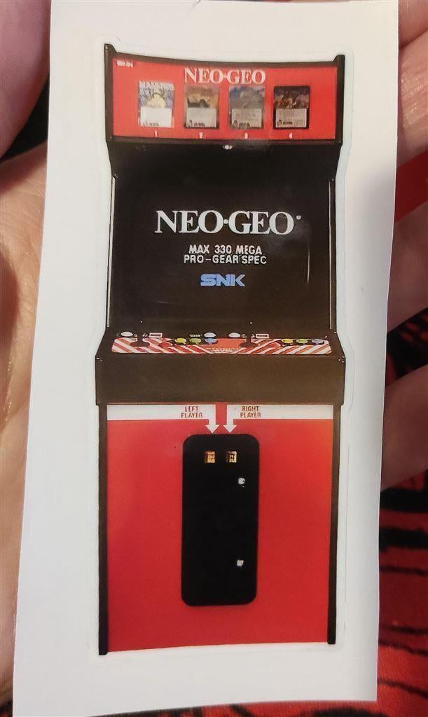 leuke NEOGEO kast BARTOP Retro Arcade Vinyl Sticker, Ophalen, Nieuw, Bedrijf of Vereniging