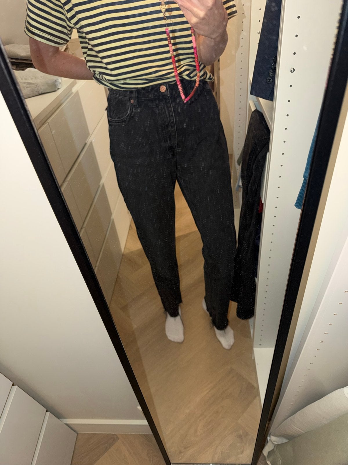 NA-KD Zwarte Broek - Maat 38, Kleding | Dames, Ophalen of Verzenden, Zo goed als nieuw, Maat 38/40 (M), Zwart