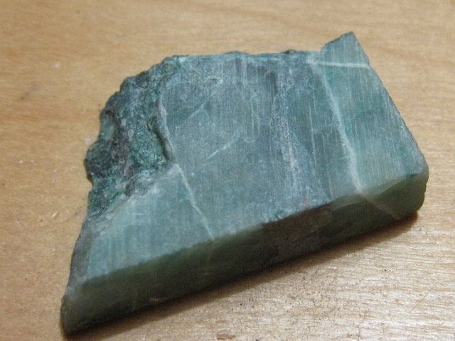 min. 3x ruwe edelsteen GROENE CHALCEDOON (1), Verzenden, Mineraal