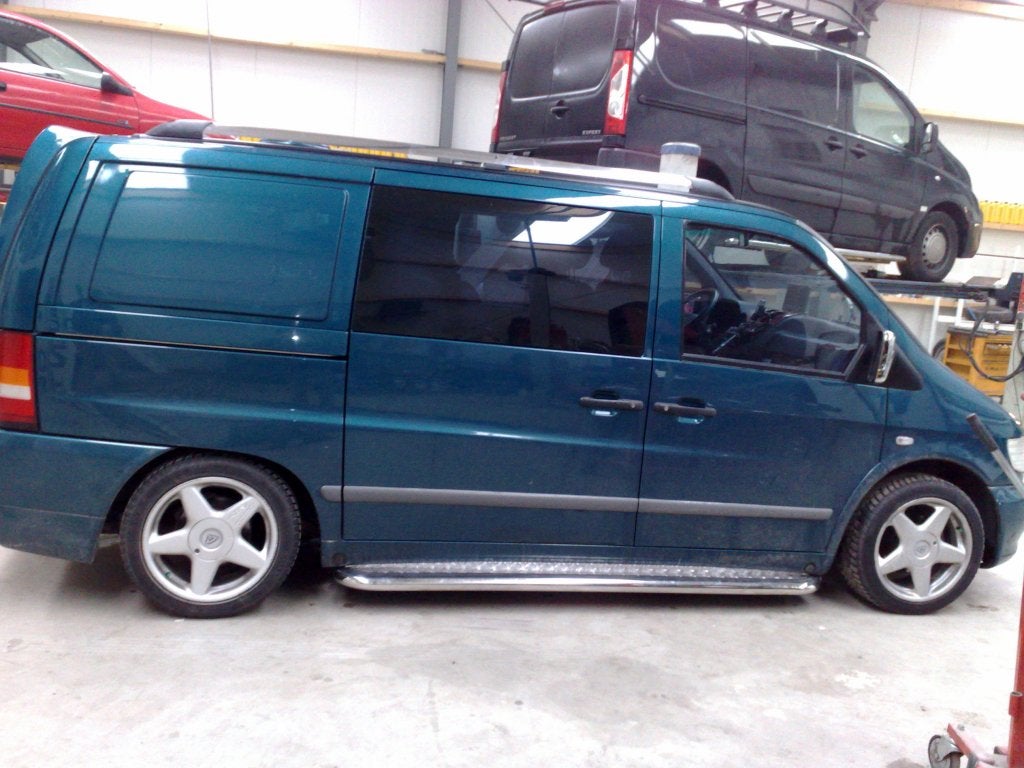 AANBIEDING Vito W638 Sidebars aluminium Traanplaat, Auto diversen, Tuning en Styling, Niet ingevuld, Niet ingevuld, Niet ingevuld