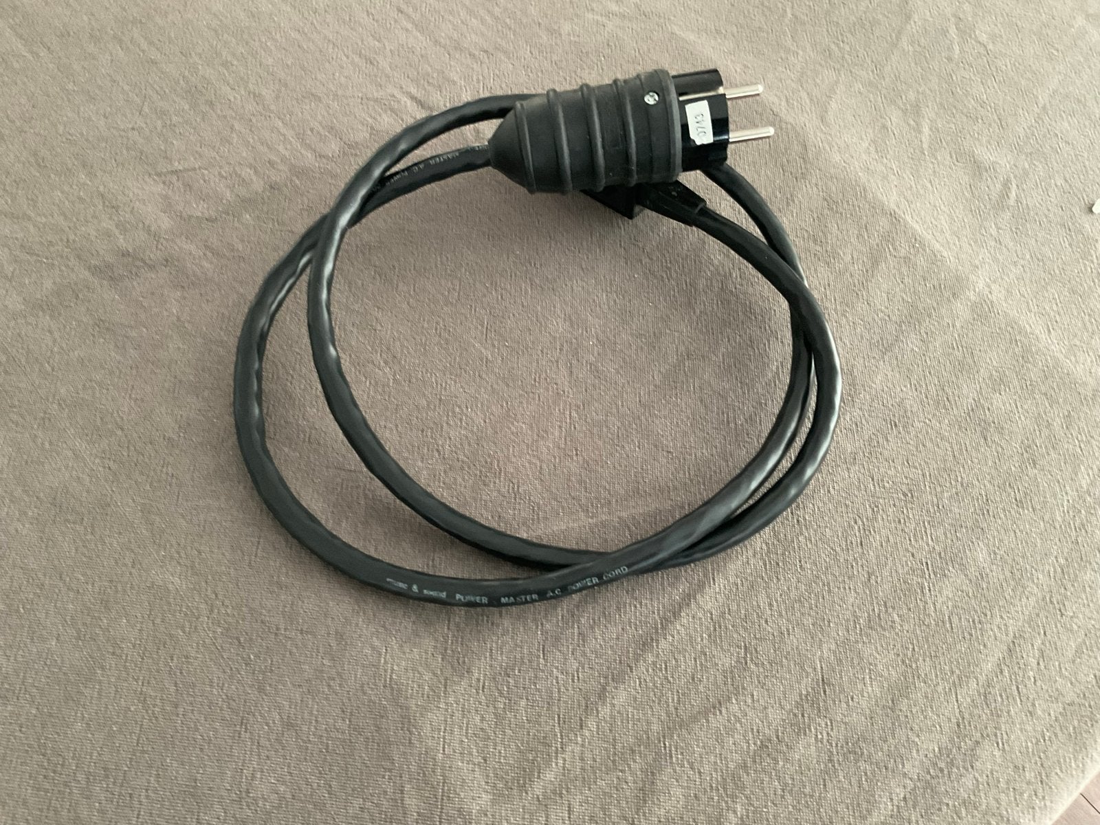 Music & Sound PowerMaster Power Cord . Lengte 1.30m, Ophalen of Verzenden, Gebruikt, Minder dan 2 meter, Overige kabels