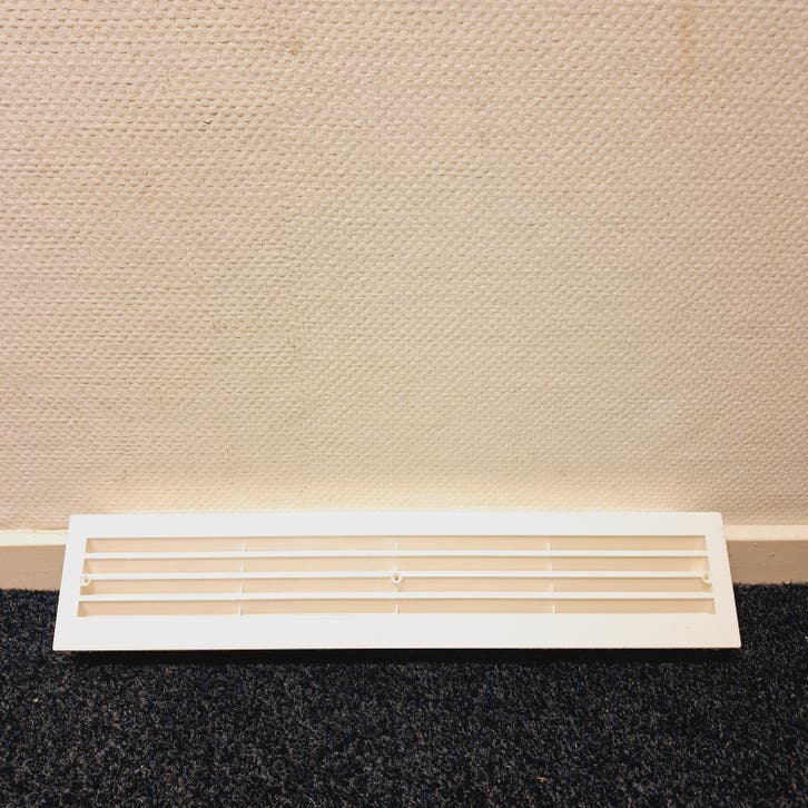 Nieuw: Weckx Badkamerrooster / Deurventilatierooster (Wit)