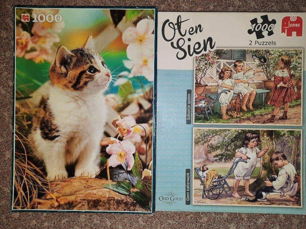 legpuzzels, Ophalen, 500 t/m 1500 stukjes, Zo goed als nieuw, Legpuzzel