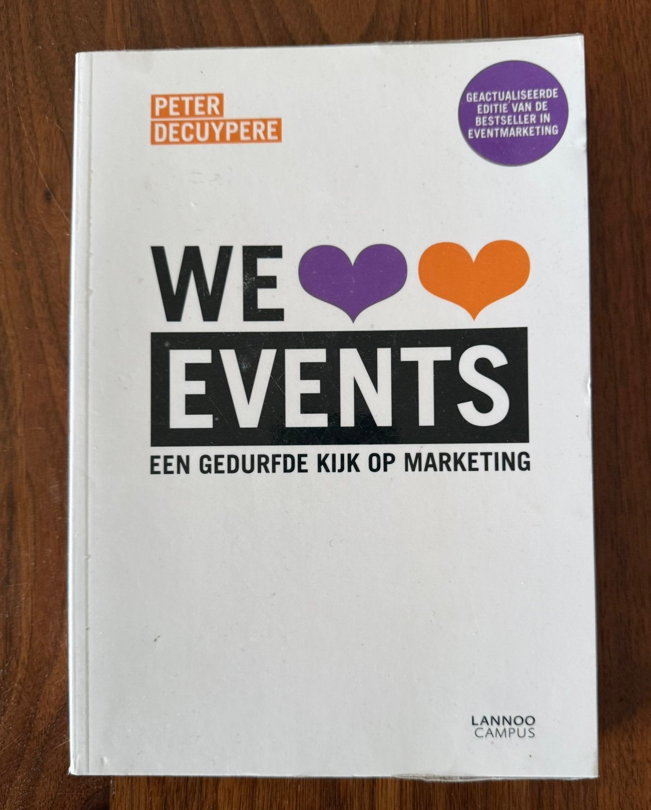 We love events( Peter Decuypere), Boeken, Ophalen of Verzenden, Zo goed als nieuw, Economie en Marketing