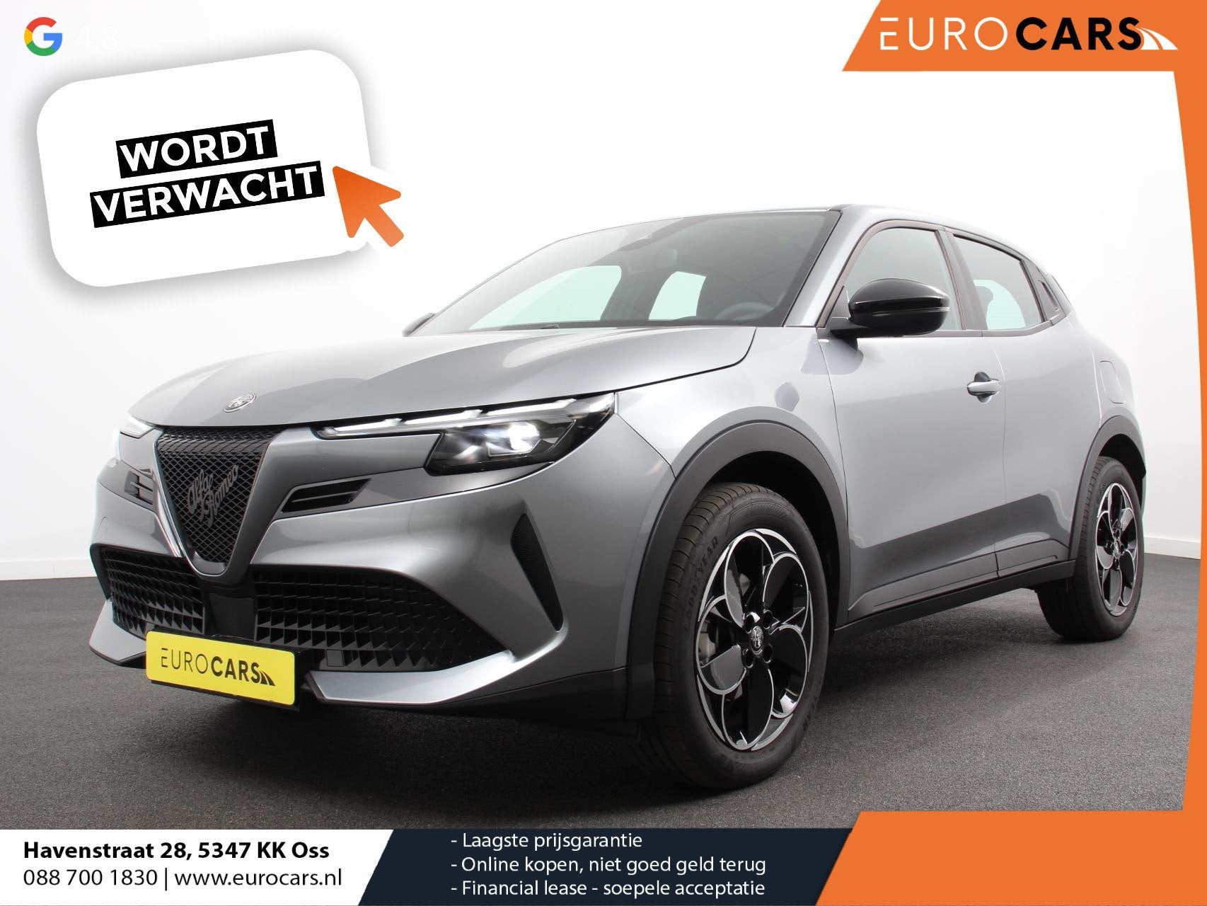 Alfa Romeo Junior Elettrica Automaat 156PK Adaptieve Cruise, Auto's, Alfa Romeo, 413 km, Stof, Gebruikt, Parkeersensor