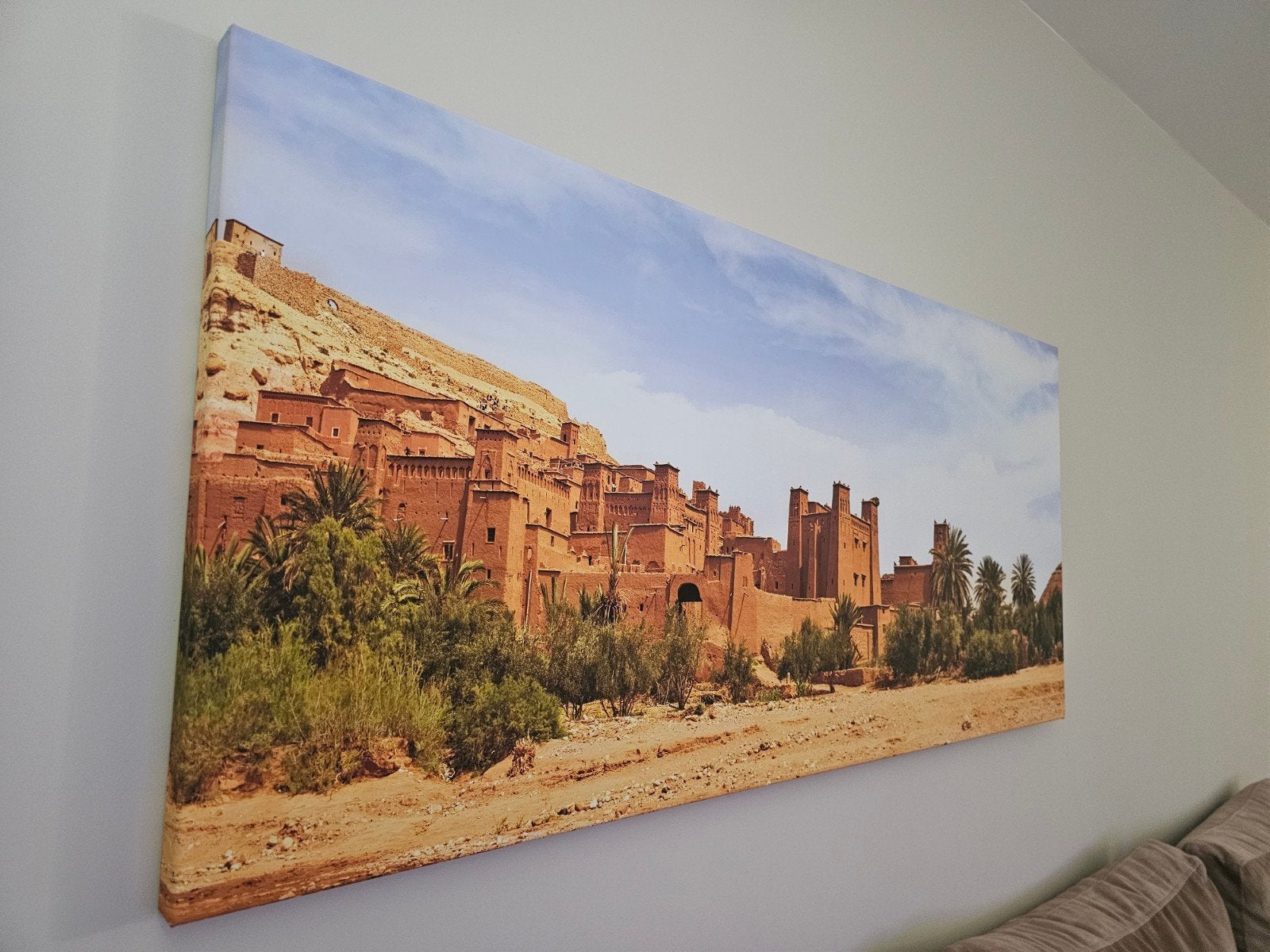Canvasdoek Marokko Ait ben Haddou, Antiek en Kunst, Ophalen
