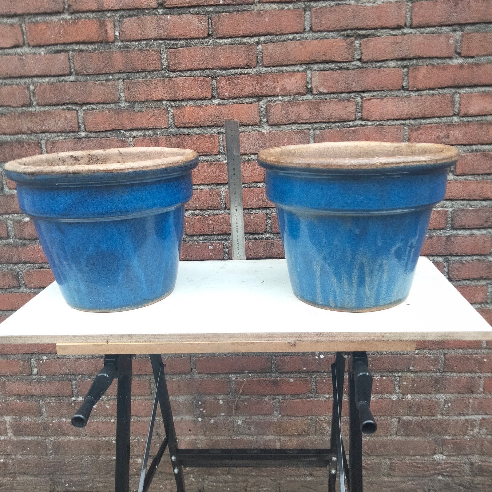bloempotten, Ophalen, Rond, Steen, Minder dan 30 cm
