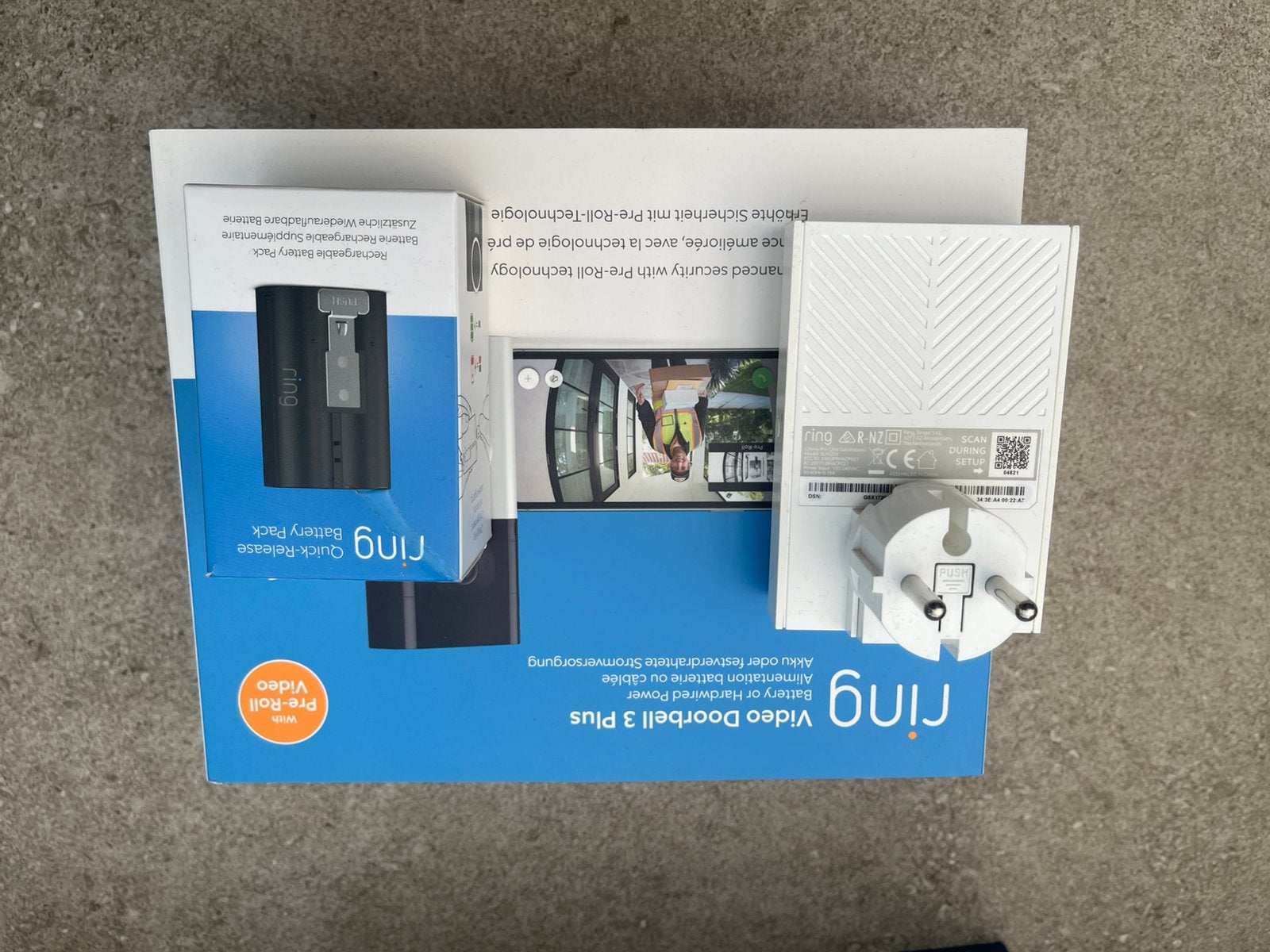 Ring incl camera en detectie, Huis en Inrichting, Deurbellen, Ophalen of Verzenden, Bewegingsdetectiesensor, Nieuw, Draadloos