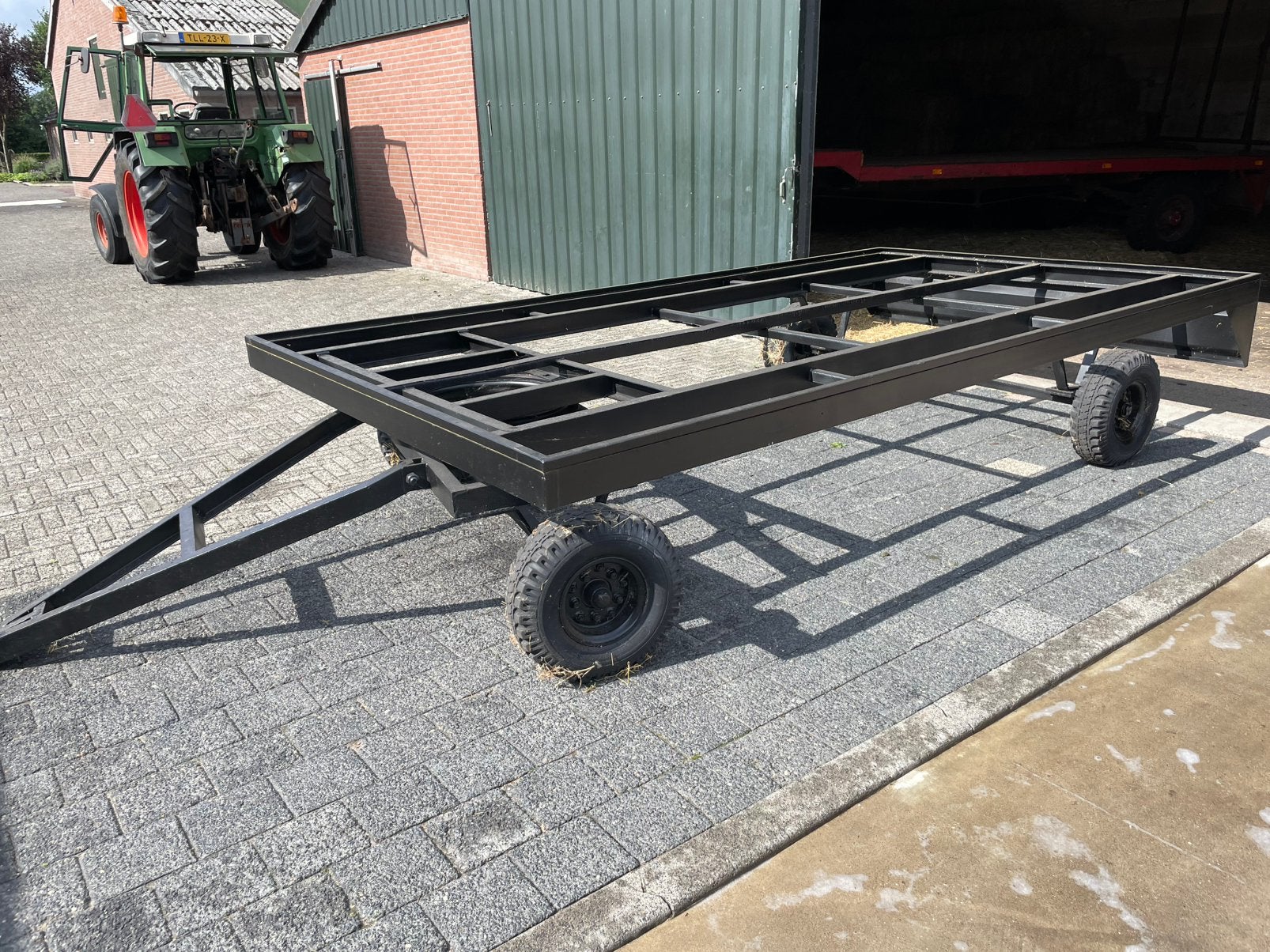 Platte wagen, Ophalen, Gebruikt