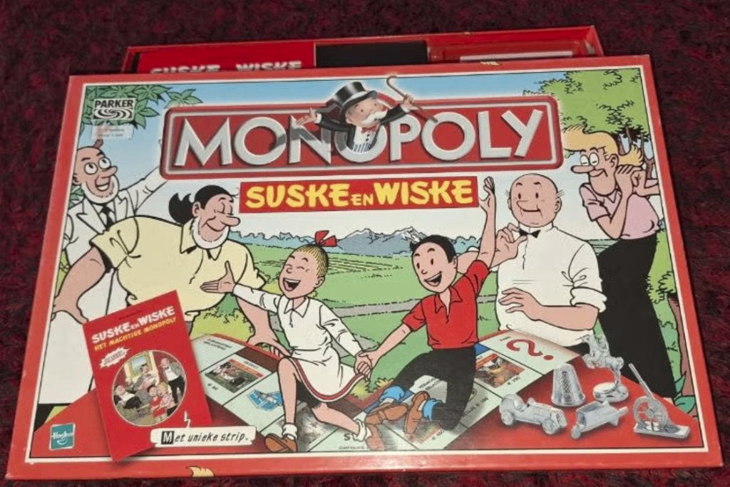 Monopoly Suske en Wiske inclusief strip 2001, Vijf spelers of meer, Parker Brothers, Ophalen of Verzenden, Zo goed als nieuw