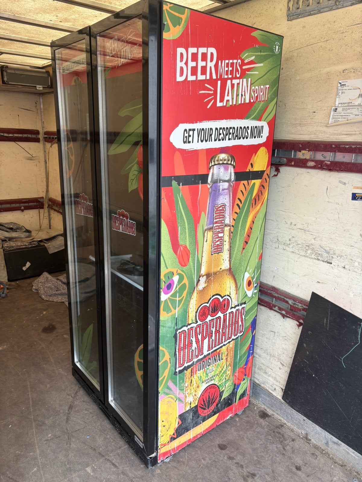 Pepsi Corona Coca Cola Desperados Heineken glasdeur koelkast, Witgoed en Apparatuur, Koelkasten en IJskasten, 200 liter of meer