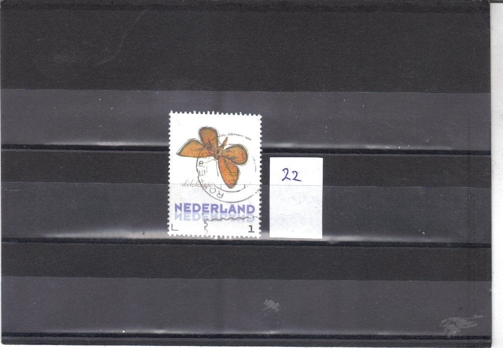 Nederland Kaderpostzegel Vlinders gest 22, Ophalen of Verzenden, Gestempeld