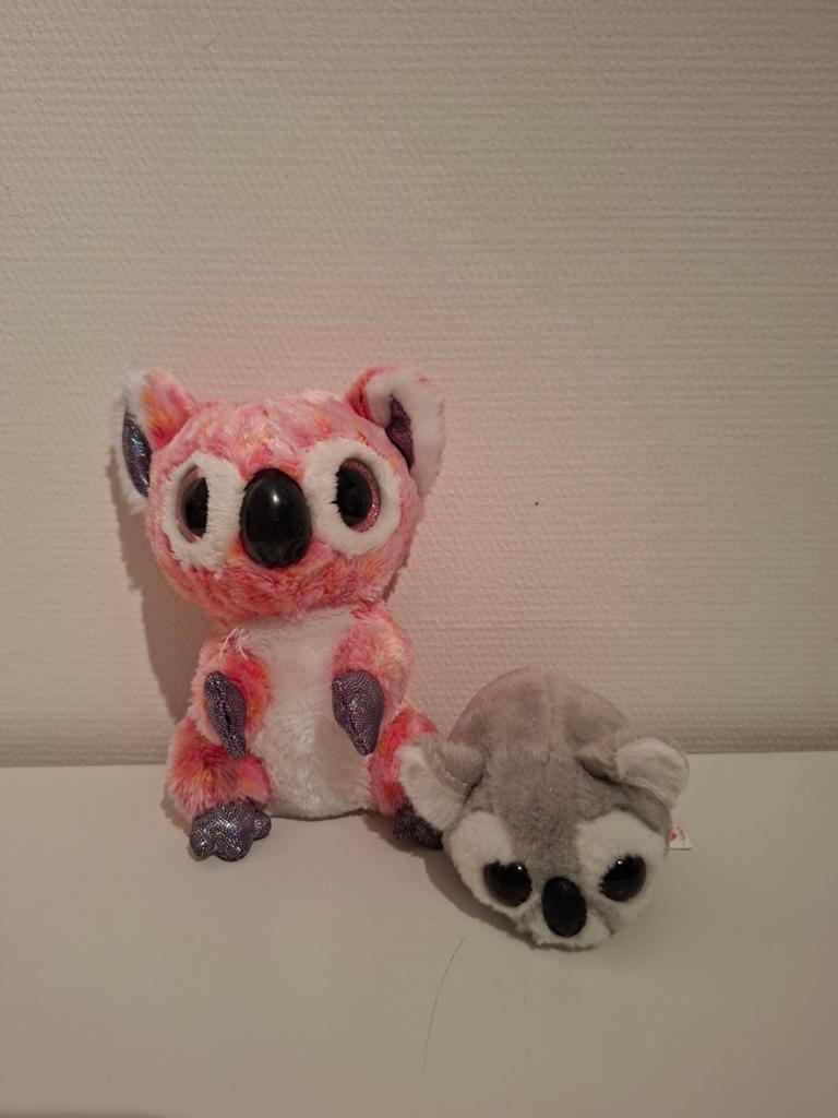 TY Beanie Koala met kleintje, Overige typen, Ophalen of Verzenden, Zo goed als nieuw, Klein (minder dan 20 cm)