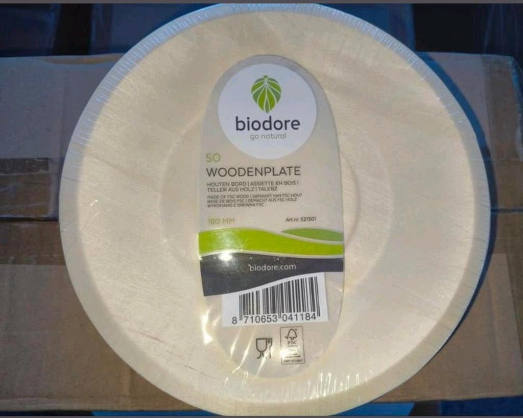 Nieuw! Biodore Go Natural houten borden, Ophalen, Nieuw