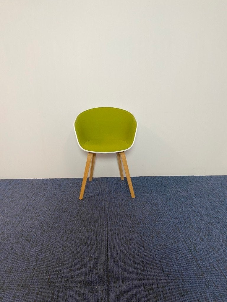 2 x Vergaderstoel HAY About A Chair 'AAC' 22 - groen/wit, Ophalen, Gebruikt, Twee, Overige kleuren
