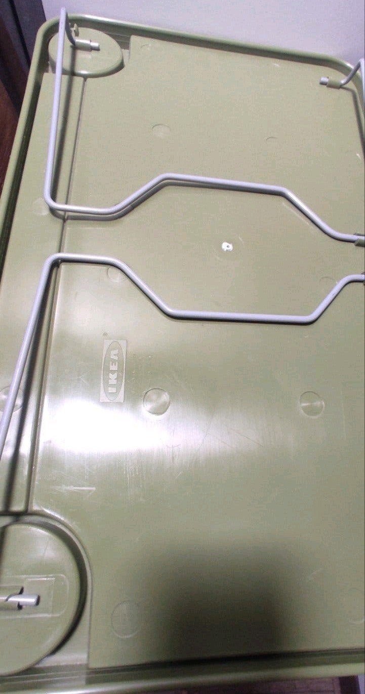 IKEA KLIPSK bedblad/laptoptafel - Groen, Ophalen, Minder dan 45 cm, Kunststof, Gebruikt
