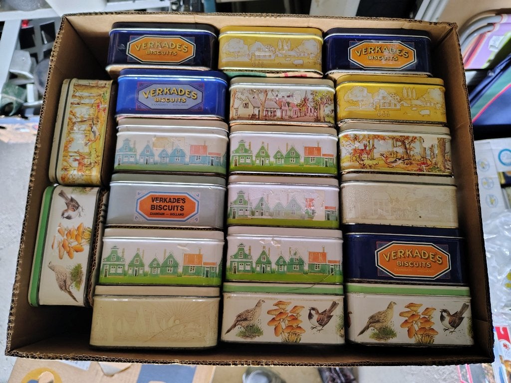 Verkade blikjes 20 stuks, Ophalen, Gebruikt, Koek(jes), Verkade