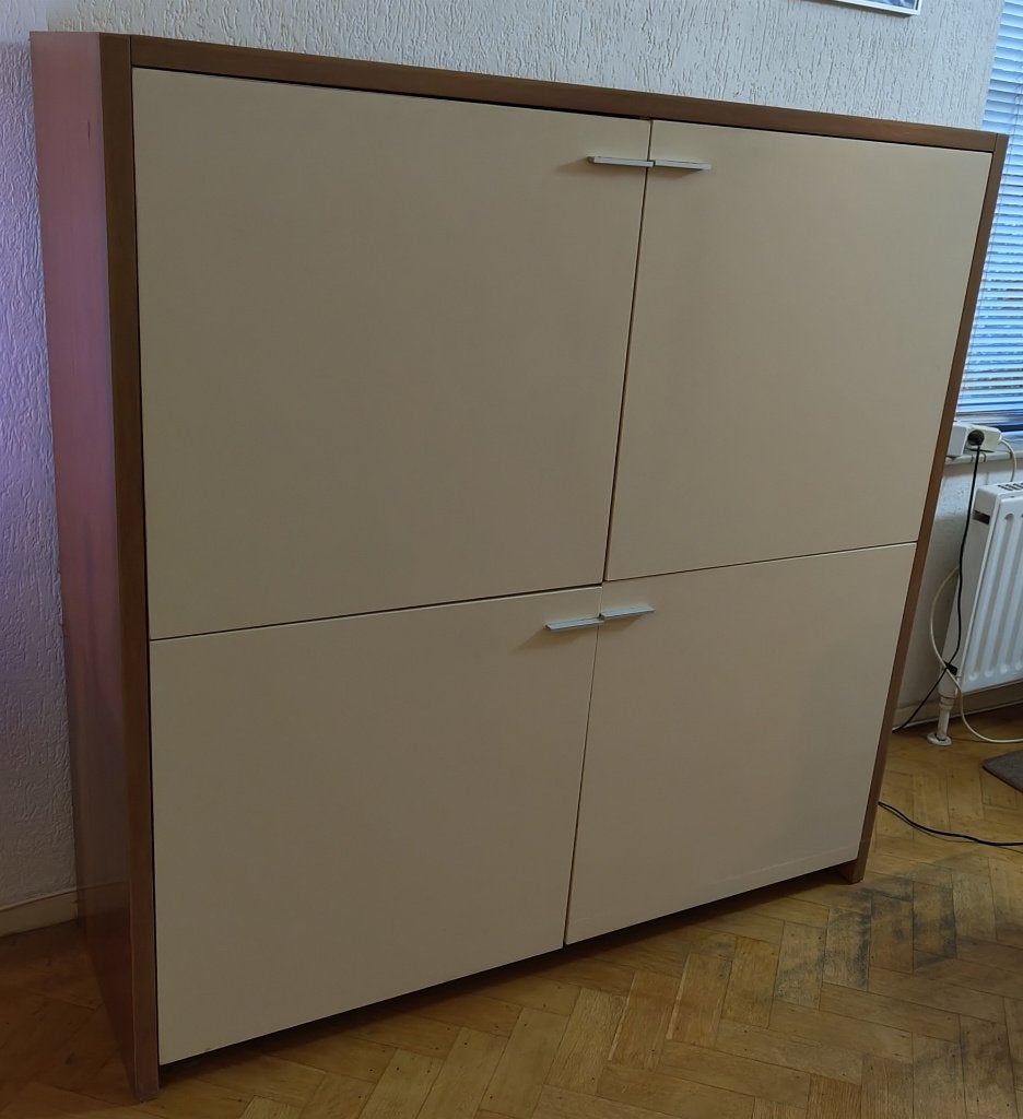 soort Hulsta kast wandmeubel veel bergruimte in goede staat, Ophalen, Met deur(en), 100 tot 150 cm, Zo goed als nieuw