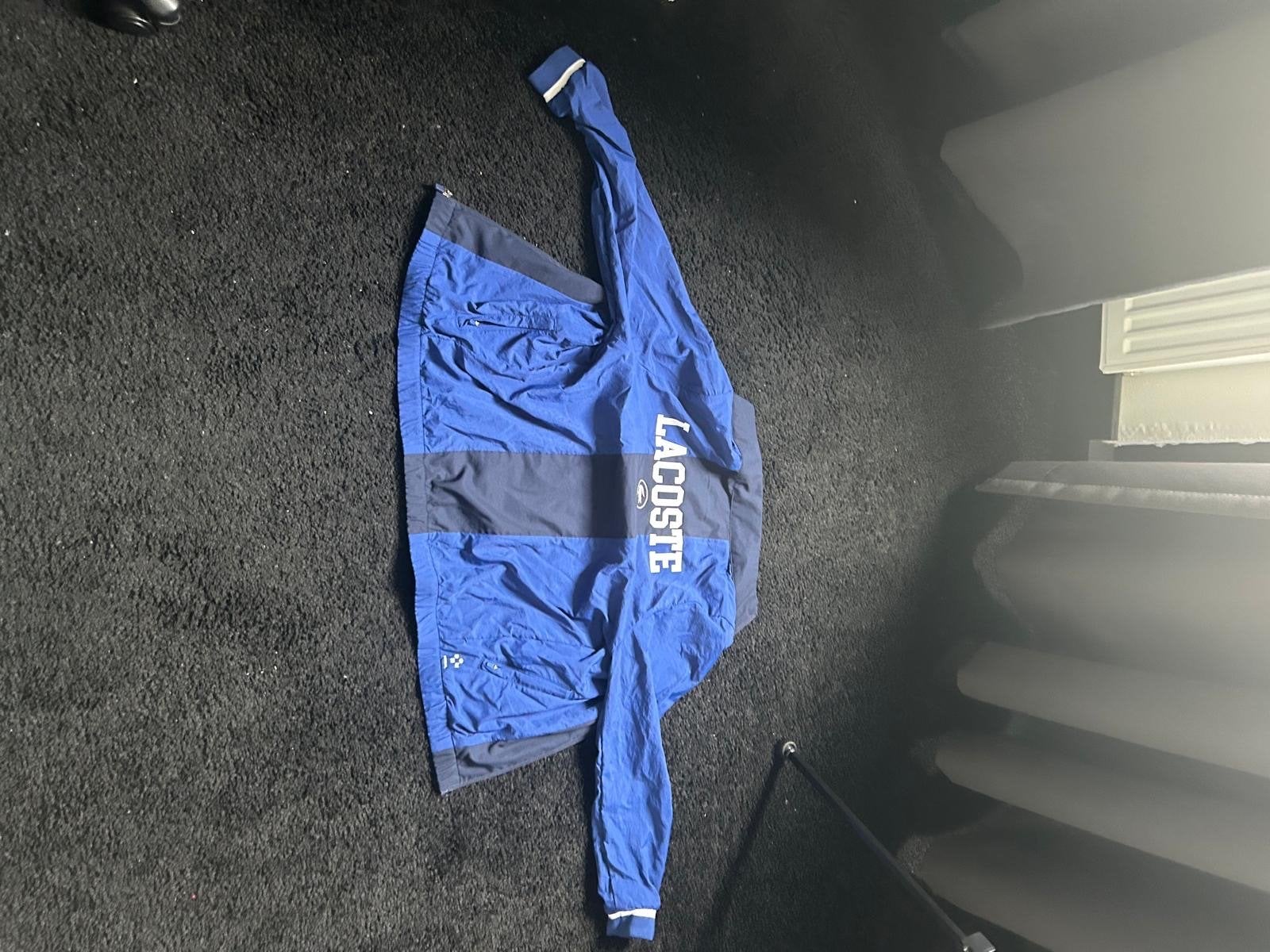 Lacoste Sport Windjack - Blauw, Maat 12 (152CM), Ophalen, Zo goed als nieuw, Overige maten, Blauw