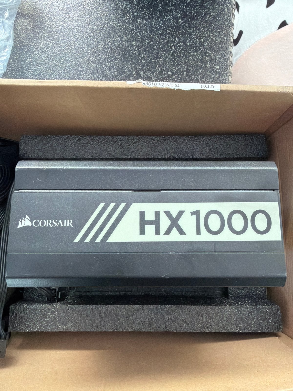 Corsair HX1000 Voeding - Zo goed als nieuw, Ophalen of Verzenden, Zo goed als nieuw