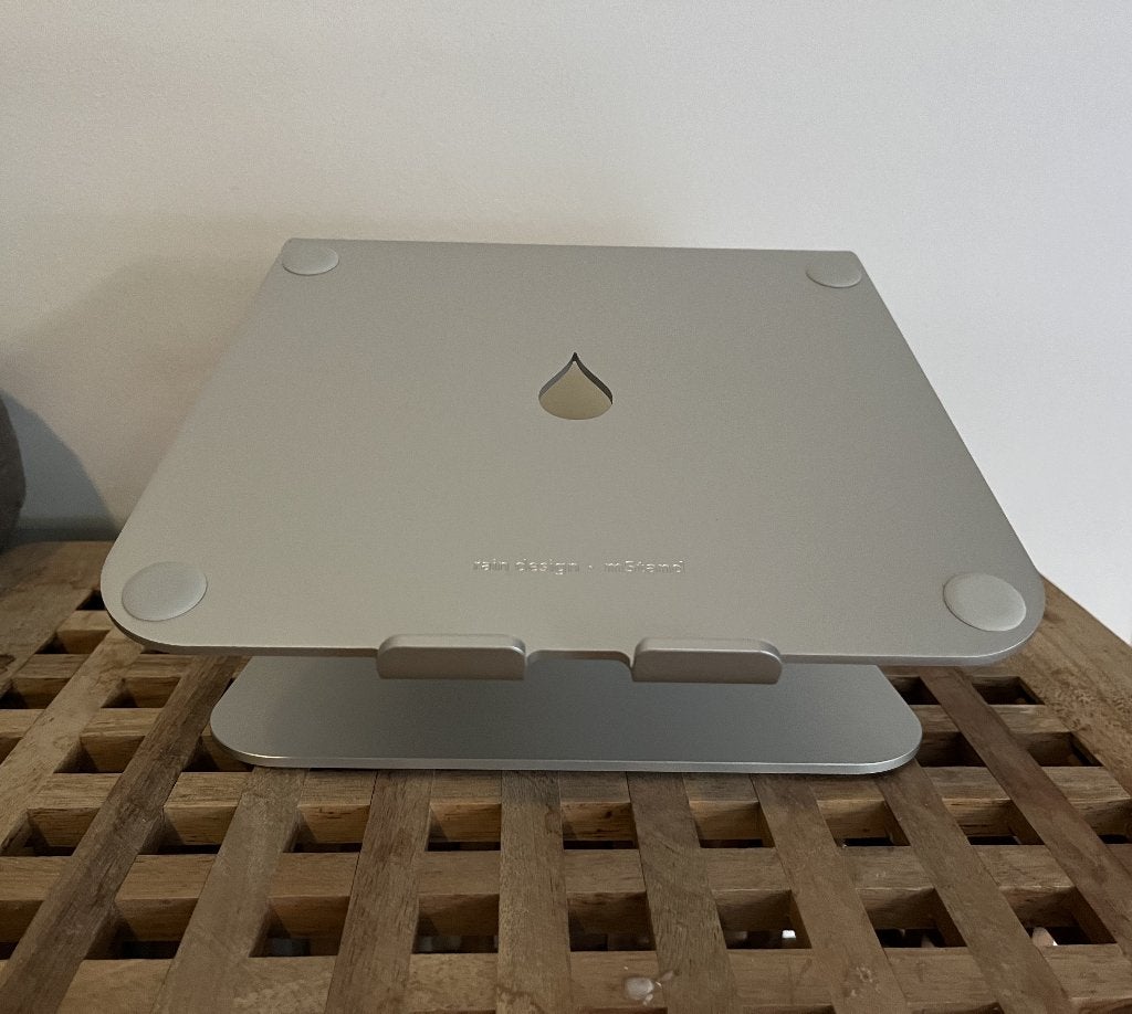 Rain Design mStand laptopstandaard zilver aluminium, Ophalen, Gebruikt, Rain Design