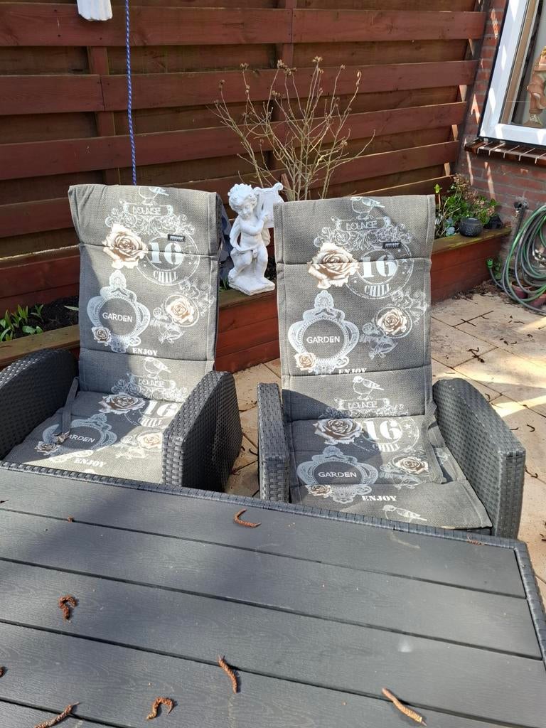 Tuinstoelkussens met uniek design, Tuin en Terras, Tuinstoelen, Ophalen of Verzenden, Gebruikt